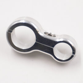 Pure Choice Motorsports Billet Aluminum Floating Double #6 & #10 Reduced Barrier A/C Line  Separator - .750" x .540" - 8302