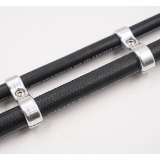 Pure Choice Motorsports Billet Aluminum Floating Double #6 & #10 Reduced Barrier A/C Line  Separator - .750" x .540" - 8302