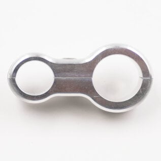 Pure Choice Motorsports Billet Aluminum Floating Double #6 & #10 Reduced Barrier A/C Line  Separator - .750" x .540" - 8302