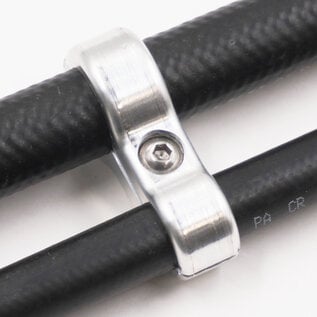 Pure Choice Motorsports Billet Aluminum Floating Double #6 & #10 Reduced Barrier A/C Line  Separator - .750" x .540" - 8302