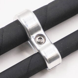 Pure Choice Motorsports Billet Aluminum Floating Double #6 & #10 Reduced Barrier A/C Line  Separator - .750" x .540" - 8302