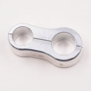 Pure Choice Motorsports Billet Aluminum Floating Double Power Steering Line Separator- .630" x .530" - 8305