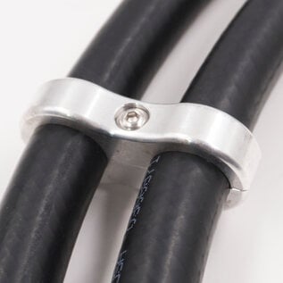 Pure Choice Motorsports Billet Aluminum Floating Double 5/8 " Heater Line Separator- .875" x .875" - 8306