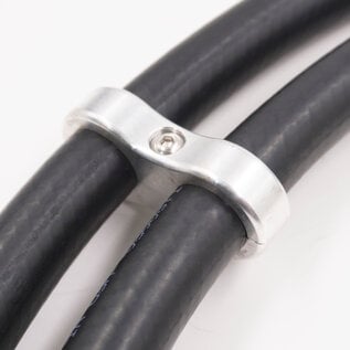 Pure Choice Motorsports Billet Aluminum Floating Double 5/8 " Heater Line Separator- .875" x .875" - 8306