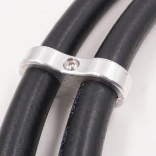 Pure Choice Motorsports Billet Aluminum Floating Double 5/8 " Heater Line Separator- .875" x .875" - 8306