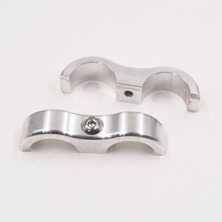 Pure Choice Motorsports Billet Aluminum Floating Double 5/8 " Heater Line Separator- .875" x .875" - 8306