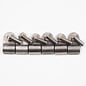Pure Choice Motorsports Single Stainless Line Clamps: 3/16" Clamps with 10:32 Buttonhead Screws (6 pcs) - 8600