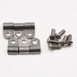 Pure Choice Motorsports Single Stainless Line Clamps: 3/16" Clamps with 10:32 Buttonhead Screws (6 pcs) - 8600