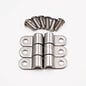 Pure Choice Motorsports Single Stainless Steel Line Clamps: 1/4" Clamps with 10:32 Buttonhead Screws (6 Pcs) - 8610