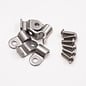 Pure Choice Motorsports Single Stainless Steel Line Clamps: 1/4" Clamps with 10:32 Buttonhead Screws (6 Pcs) - 8610
