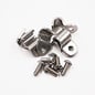 Pure Choice Motorsports Single Stainless Steel Line Clamps: 5/16" Clamps with 10:32 Buttonhead Screws (6 pcs) - 8620