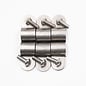 Pure Choice Motorsports Single Stainless Steel Line Clamps: 3/8" Clamps with 10:32 Buttonhead Screws (6 pcs) - 8630