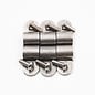 Pure Choice Motorsports Single Stainless Steel Line Clamps: 3/8" Clamps with 10:32 Buttonhead Screws (6 pcs) - 8630