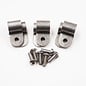 Pure Choice Motorsports Single Stainless Steel Line Clamps: 3/8" Clamps with 10:32 Buttonhead Screws (6 pcs) - 8630