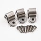 Pure Choice Motorsports Single Stainless Steel Line Clamps: 1/2" Clamps with 10:32 Buttonhead Screws (6 pcs) - 8640