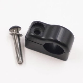 Pure Stealth Pure Stealth Billet Aluminum Non-Floating Single #6 Reduced Barrier A/C Line Clamp - .540" -X8103