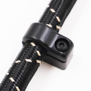 Pure Stealth Pure Stealth Billet Aluminum Non-Floating Single #6 Reduced Barrier A/C Line Clamp - .540" -X8103