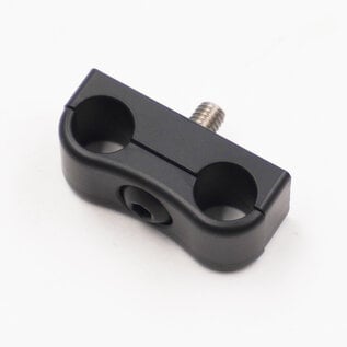 Pure Stealth Pure Stealth Billet Aluminum Non-Floating Double Line Clamp - .375" x .375"- X8201