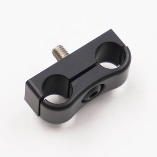 Pure Stealth Pure Stealth Billet Aluminum Non-Floating Double Line Clamp - .375" x .375"- X8201