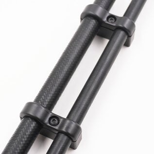 Pure Stealth Pure Stealth Billet Aluminum Non-Floating Double #6 & #10 Reduced Barrier A/C Line Clamp - .750" x .540" - X8203