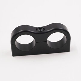 Pure Stealth Pure Stealth Billet Aluminum Non-Floating Double 5/8" Heater Line Clamp - .875" x .875" - X8206