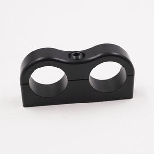 Pure Stealth Pure Stealth Billet Aluminum Non-Floating Double 5/8" Heater Line Clamp - .875" x .875" - X8206