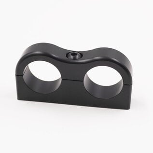 Pure Stealth Pure Stealth Billet Aluminum Non-Floating Double 5/8" Heater Line Clamp - .875" x .875" - X8206