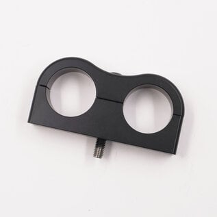 Pure Stealth Pure Stealth Billet Aluminum Non-Floating Double 5/8" Heater Line Clamp - .875" x .875" - X8206