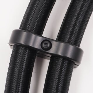 Pure Stealth Pure Stealth Billet Aluminum Non-Floating Double 5/8" Heater Line Clamp - .875" x .875" - X8206