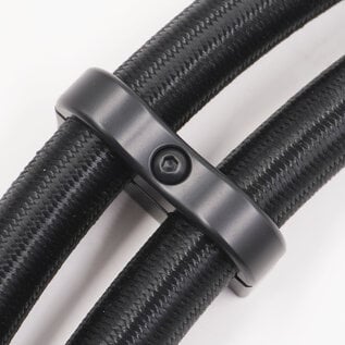 Pure Stealth Pure Stealth Billet Aluminum Non-Floating Double 5/8" Heater Line Clamp - .875" x .875" - X8206