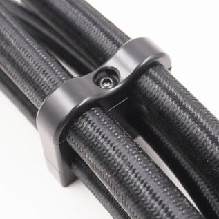 Pure Stealth Pure Stealth Billet Aluminum Non-Floating 4-Hose Reduced Barrier A/C & Heater Line Clamp- .540" x .750" x .750" x .750" - X8210