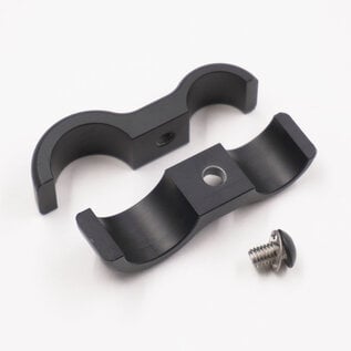 Pure Stealth Pure Stealth Billet Aluminum Floating Double #6 & #10 Reduced Barrier A/C Line Separator - .750" x .540" - X8302