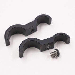 Pure Stealth Pure Stealth Billet Aluminum Floating Double #6 & #10 Reduced Barrier A/C Line Separator - .750" x .540" - X8302