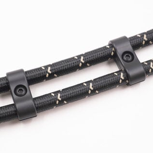 Pure Stealth Pure Stealth Billet Aluminum Floating Double -6AN PTFE Line Separator- .430" x .430" - X8303