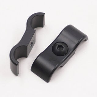 Pure Stealth Pure Stealth Billet Aluminum Floating Double -6AN PTFE Line Separator- .430" x .430" - X8303