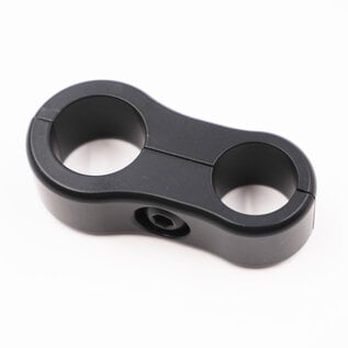 Pure Stealth Pure Stealth Billet Aluminum Floating Double Power Steering Line Separator- .630" x .530" - X8305