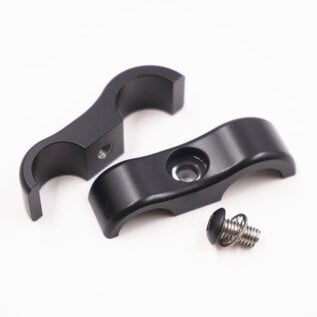 Pure Stealth Pure Stealth Billet Aluminum Floating Double Power Steering Line Separator- .630" x .530" - X8305