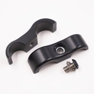 Pure Stealth Pure Stealth Billet Aluminum Floating Double Power Steering Line Separator- .630" x .530" - X8305