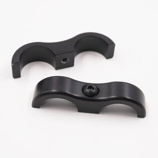 Pure Stealth Pure Stealth Billet Aluminum Floating Double 5/8 " Heater Line Separator- .875" x .875" - X8306