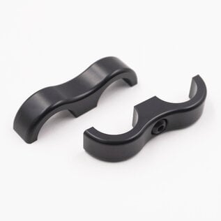 Pure Stealth Pure Stealth Billet Aluminum Floating Double 5/8 " Heater Line Separator- .875" x .875" - X8306