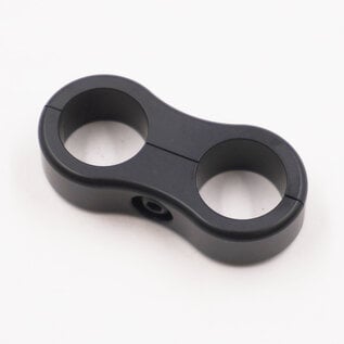 Pure Stealth Pure Stealth Billet Aluminum Floating Double #10 Reduced Barrier A/C or Heater Line Separator - .750" x .750" - X8307