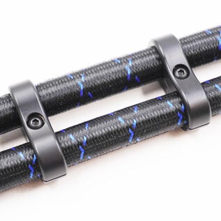 Pure Stealth Pure Stealth Billet Aluminum Floating Double #10 Reduced Barrier A/C or Heater Line Separator - .750" x .750" - X8307