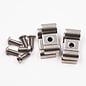 Pure Choice Motorsports Double Stainless Steel Line Clamps: 3/16" x 1/4" Clamps with 10:32 Buttonhead Screws (4 pc) - 8615