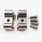Pure Choice Motorsports Double Stainless Steel Line Clamps: 3/16" x 3/8" Clamps with 10:32 Buttonhead Screws (4 pcs) - 8650