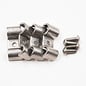 Pure Choice Motorsports Double Stainless Steel Line Clamps: 5/16" x 3/8" Clamps with 10:32 Buttonhead Screws (4 pcs) - 8655