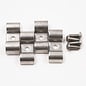 Pure Choice Motorsports Double Stainless Steel Line Clamps: 5/16" x 3/8" Clamps with 10:32 Buttonhead Screws (4 pcs) - 8655