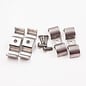 Pure Choice Motorsports Double Stainless Steel Line Clamps: 1/2" x 1/2" Clamps with 10:32 Buttonhead Screws (4 pcs) - 8670