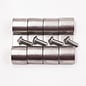 Pure Choice Motorsports Double Stainless Steel Line Clamps: 1/2" x 1/2" Clamps with 10:32 Buttonhead Screws (4 pcs) - 8670