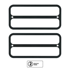 United Pacific Billet Deluxe Side Marker Bezel For 1968-1972 Chevrolet & GMC Trucks-Black Anodized(Pair) - 111152