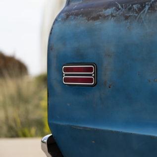 United Pacific Billet Deluxe Side Marker Bezel For 1968-1972 Chevrolet & GMC Trucks-Black Anodized(Pair) - 111152